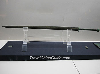 Qin bronze sword in terra cotta museum